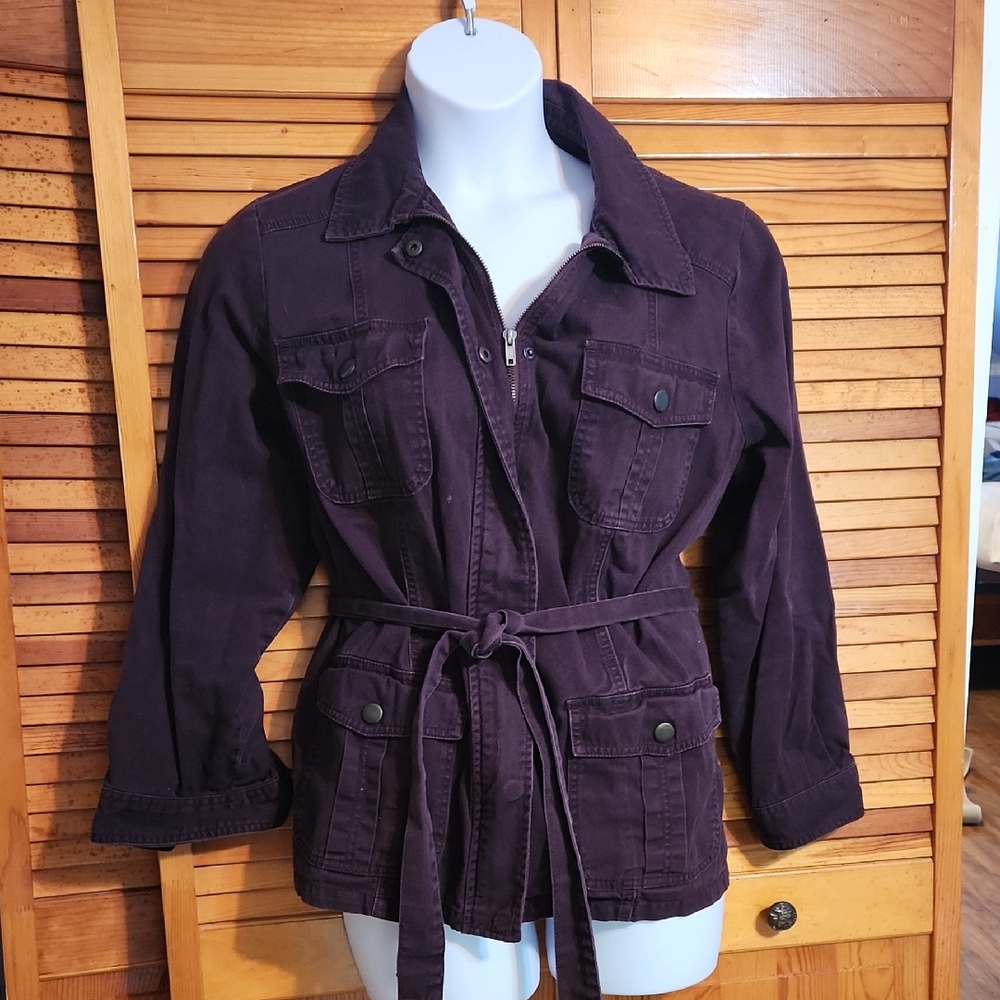 Westport Women's Eggplant/Burgundy Utility Jacket